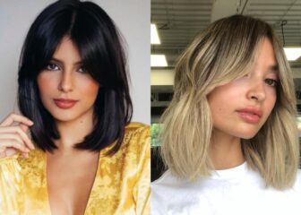 short hair with curtain bangs