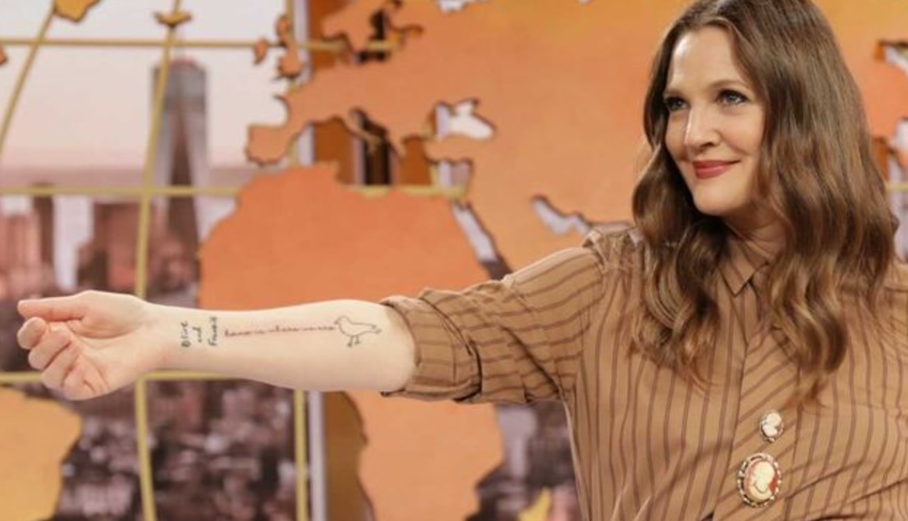 drew barrymore's tattoo