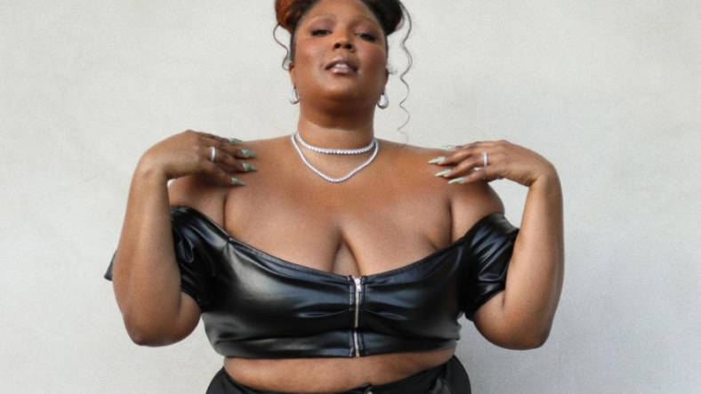 lizzo poses nude