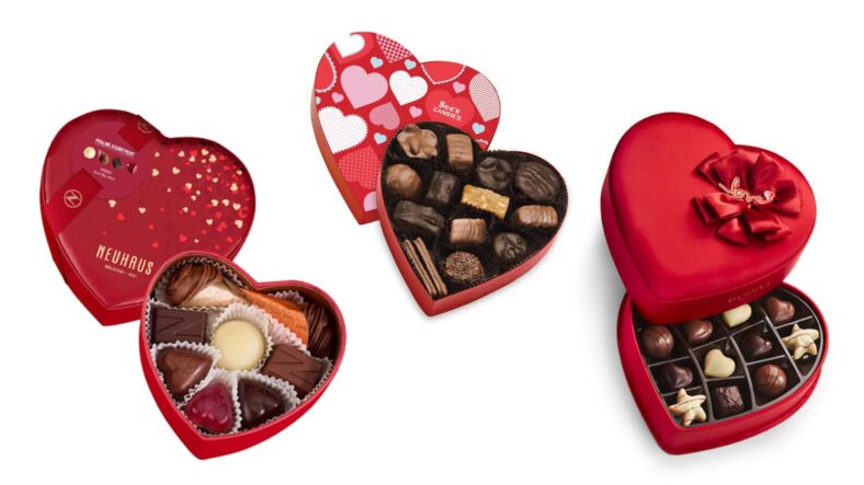 valentine's day chocolate boxes