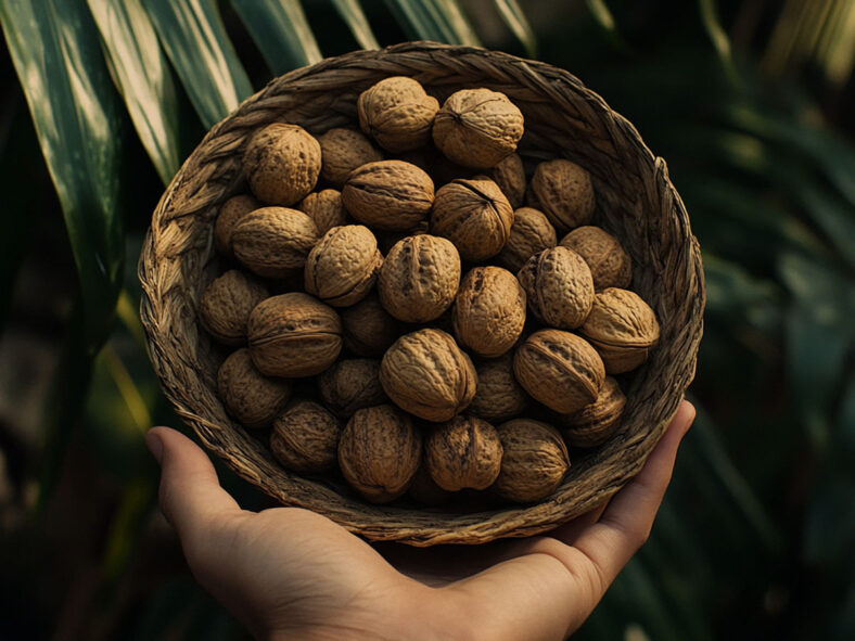 A bowl of walnuts