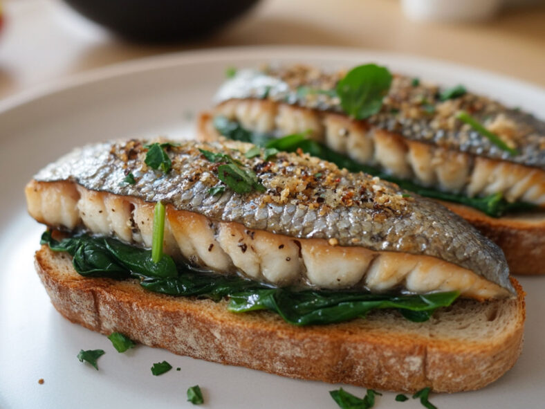 Mackerel on toast