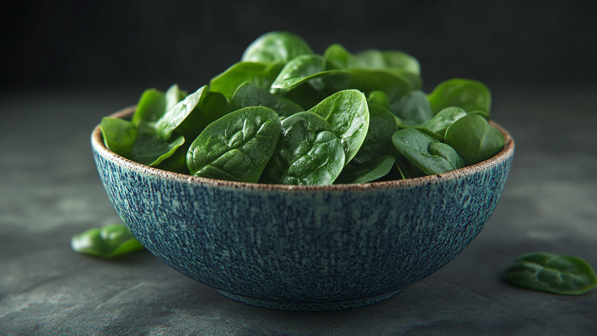Bowl of spinach