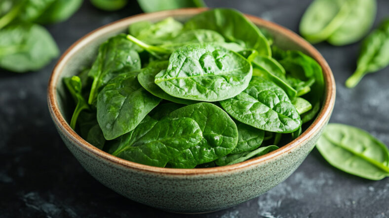 Bowl of spinach