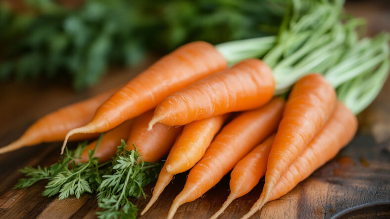 A bunch of carrots