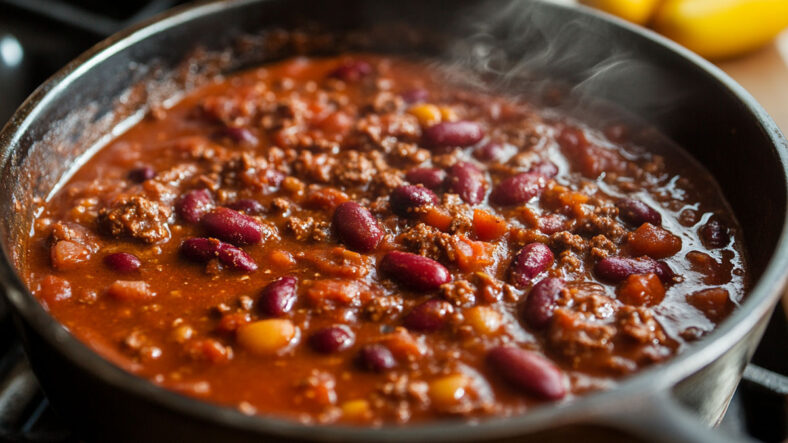 Kidney beans in a chilli con carne