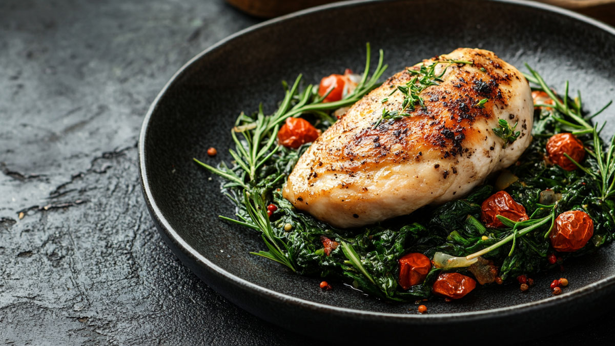 Pan roasted chicken breast