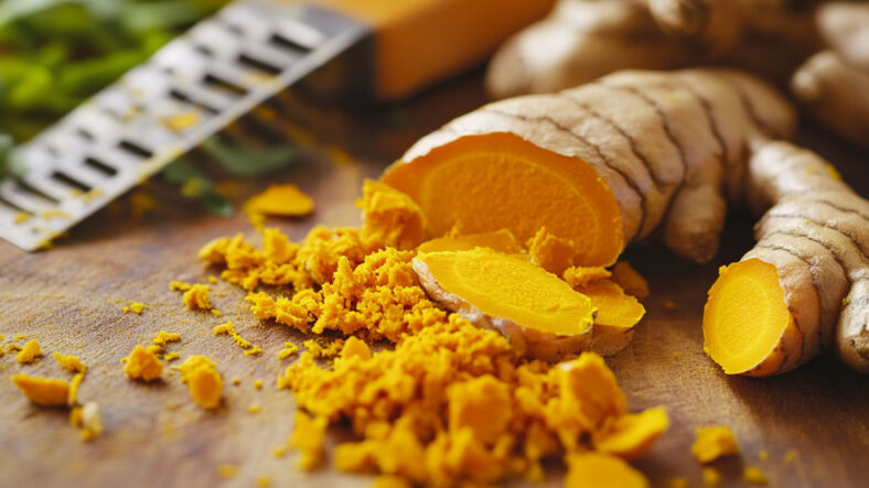 Grated turmeric