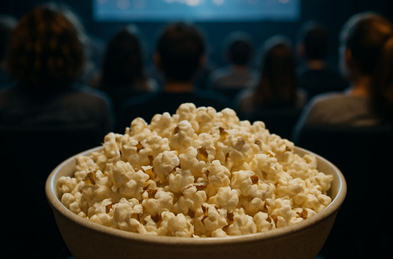 A big bowl of popcorn