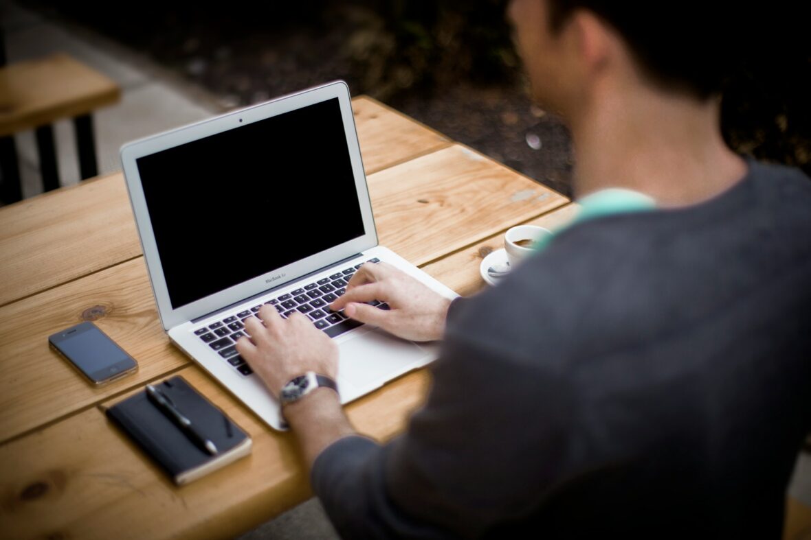 posture exercises / man working at computer