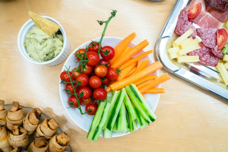 veggies with dip