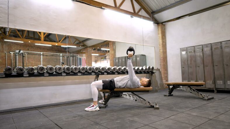 Upside-Down Kettlebell Bench Press