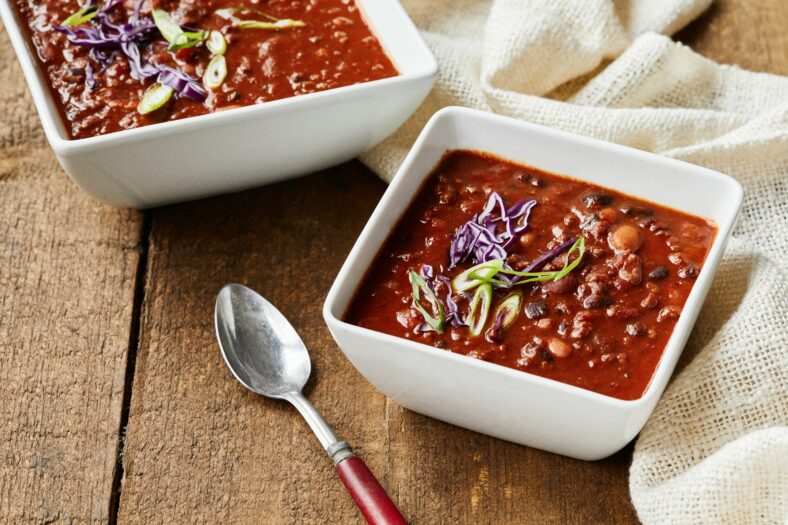 bowls of chili