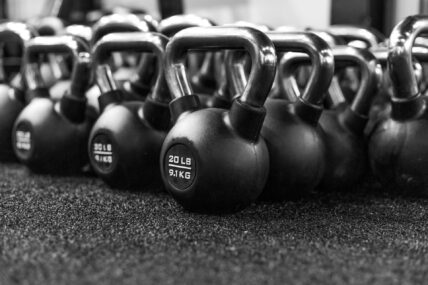 kettlebells in a row / kettlebell workouts