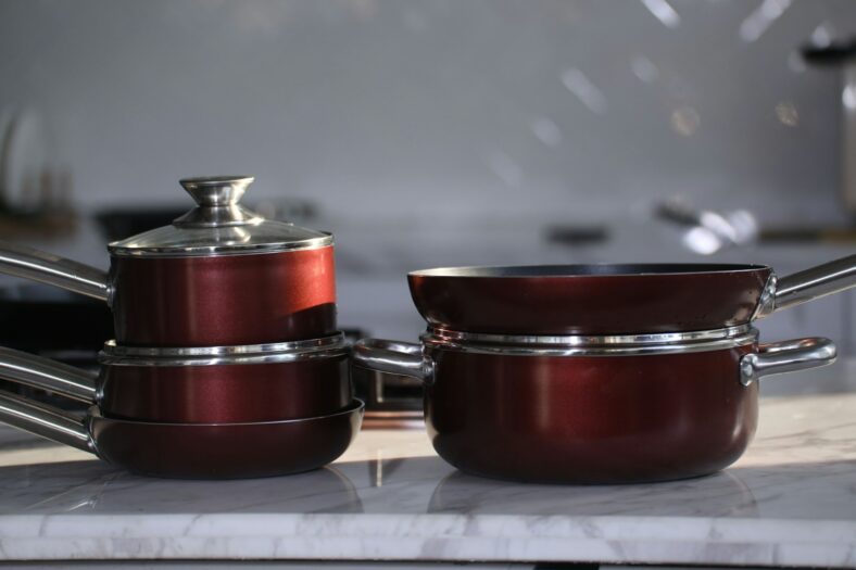 stainless steel pots and pans