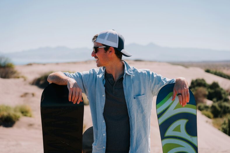 man skateboarding with oura ring