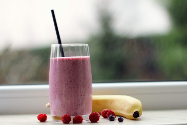 raspberry banana smoothie