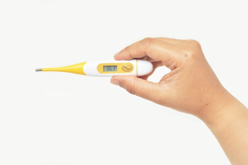 yellow thermometer