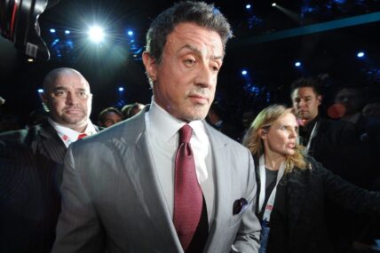 Nov 10, 2012; Hamburg, GERMANY; Movie actor Sylvester Stallone arrives for the bout between Wladimir Klitschko and Mariusz Wach at O2 World Arena.