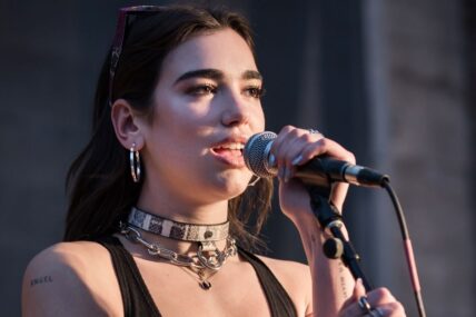 Dua Lipa performing live at Space 15 Twenty for Urban Outfitters Music, in Hollywood, Los Angeles, California, on Wednesday, April 19. 2017. Dua also signed copies of her limited-edition EP "The Only" and did a meet & greet with 150 fans.
