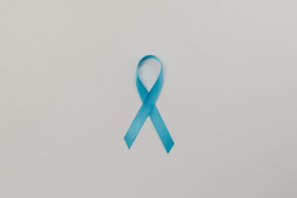 light blue ribbon prostate cancer ribbon / warning signs of prostate cancer